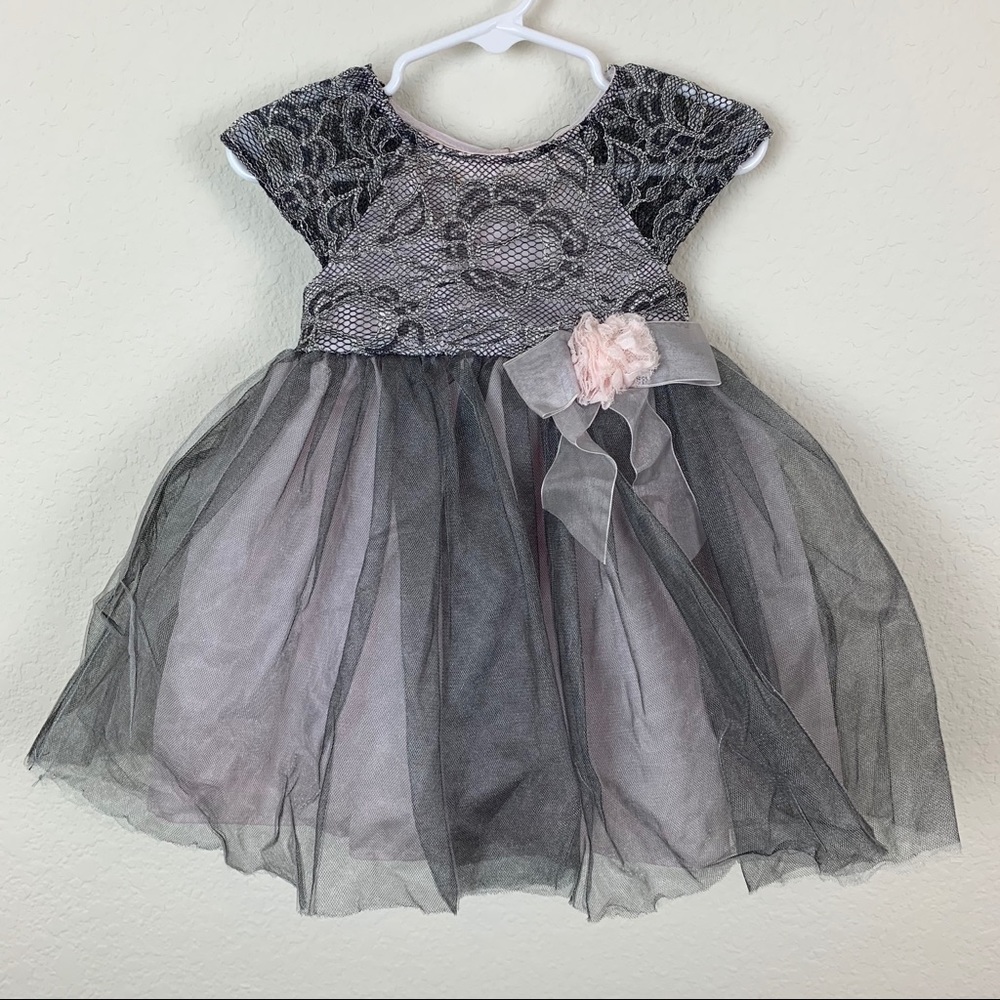 Marmellata Girls Lace and Tulle Party Dress
